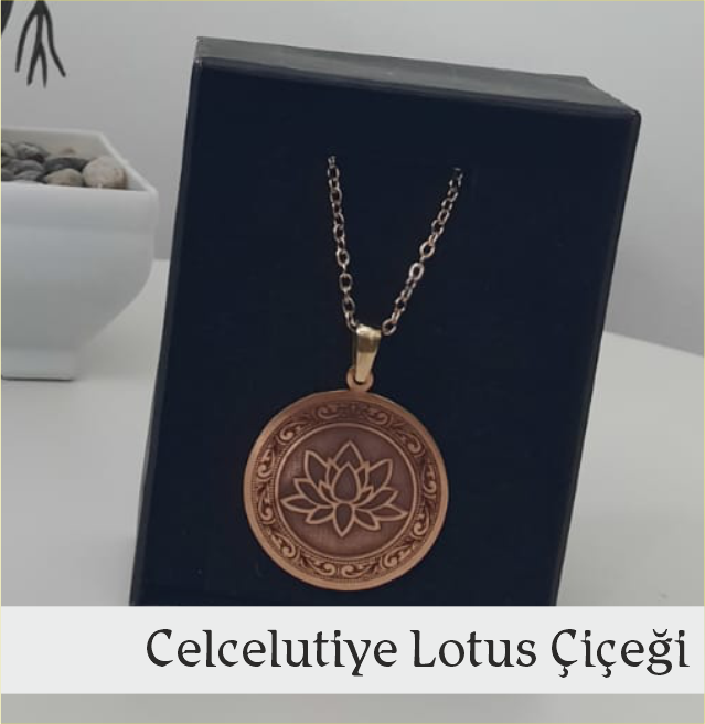 Celcelutiye Lotus Çiçeği Kolye
