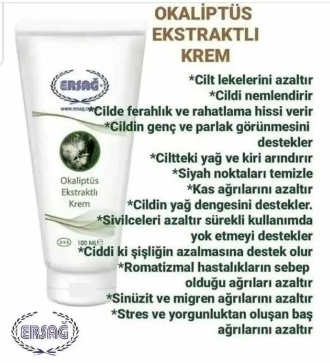 Okaliptüs Ekstraktlı Krem