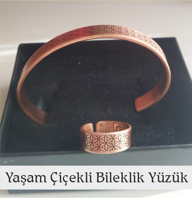 Yaşam Çiçekli Bileklik Yüzük