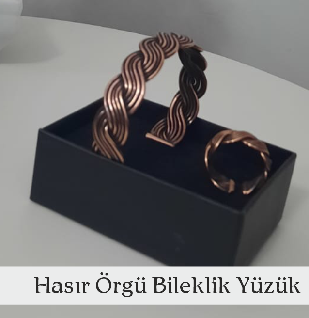 Hasır Örgü Bileklik Yüzük