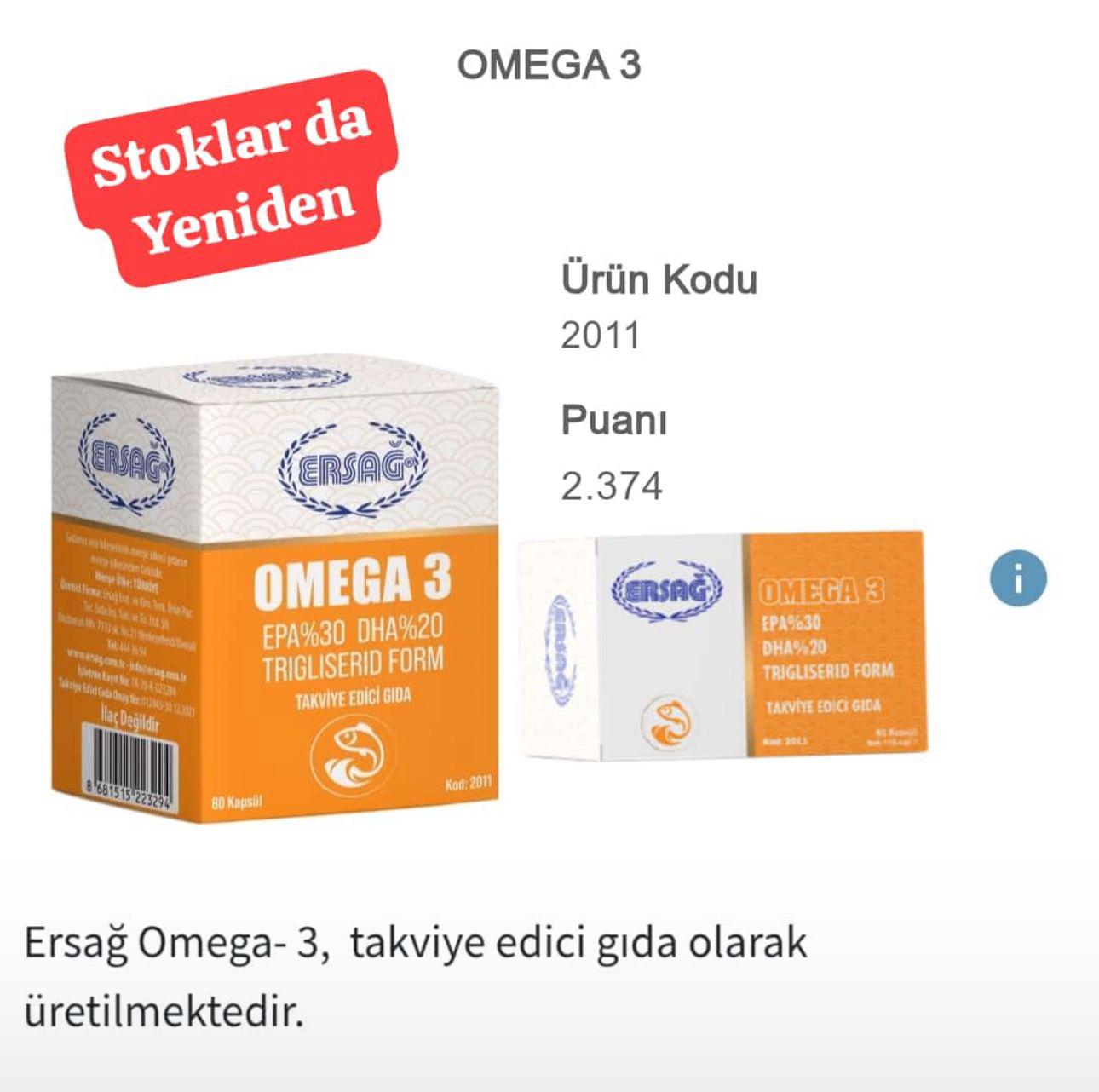 Omega 3 Kapsül