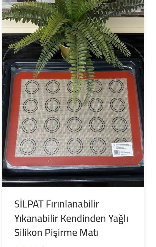 Kendinden Yağlı Slikon Pişirme Matı