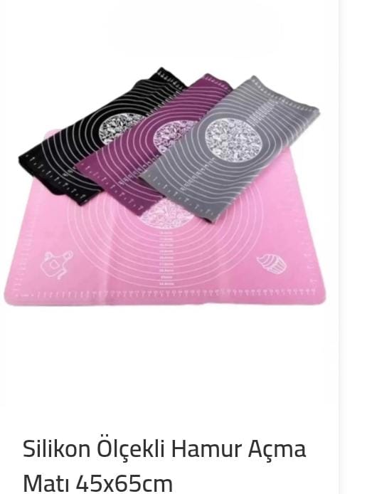 Slikon Ölçekli Hamur Açma Matı
